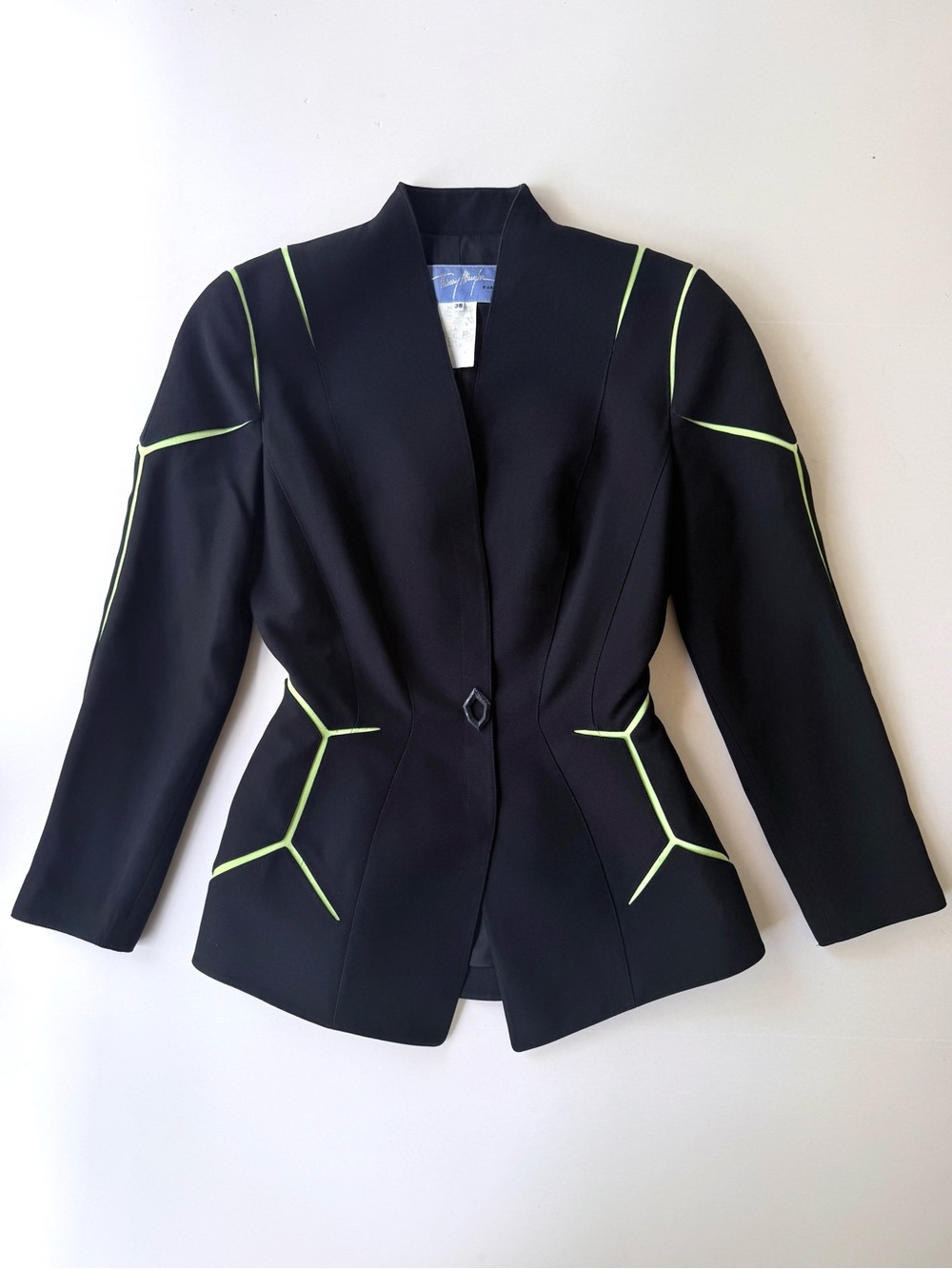 Vintage 1990s Thierry Mugler 1997 Spring Summer Les Insectes Blazer 38 FR 6 US